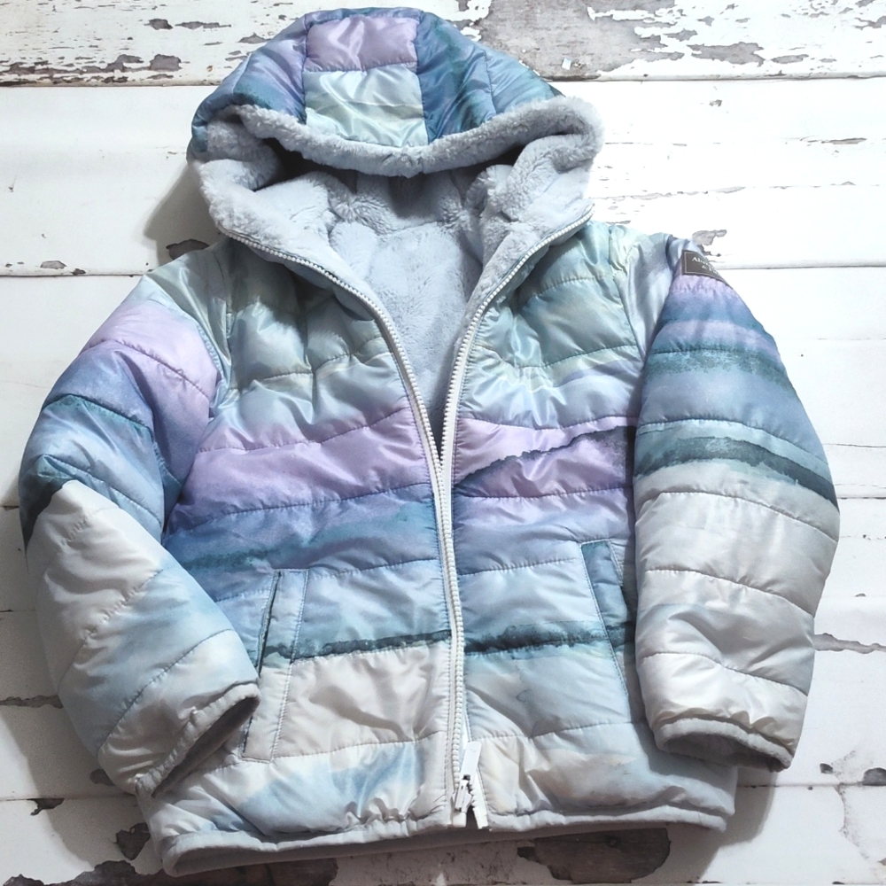 Abercrombie kids reversible puffer jacket size 7/8